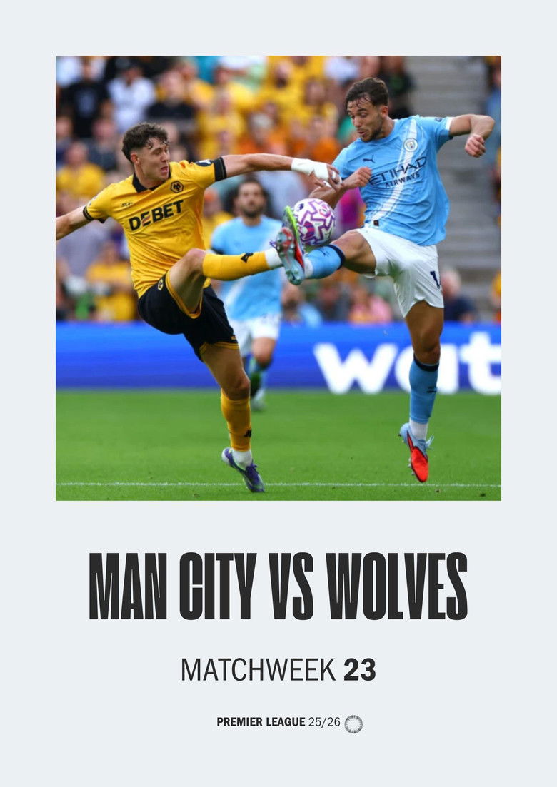 Manchester City VS Wolverhampton Wanderers PL 25/26
