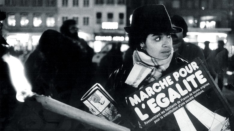 1983, les marcheurs de l'égalité main backdrop