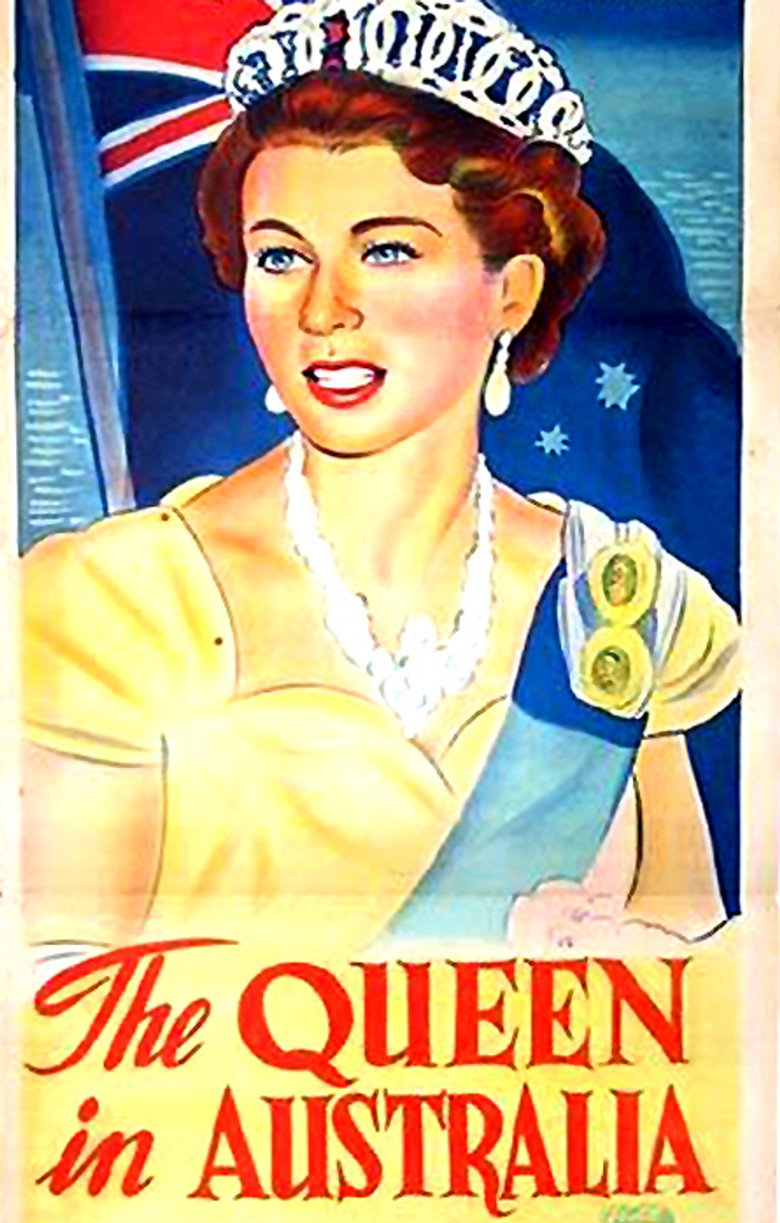 The Queen in Australia poster