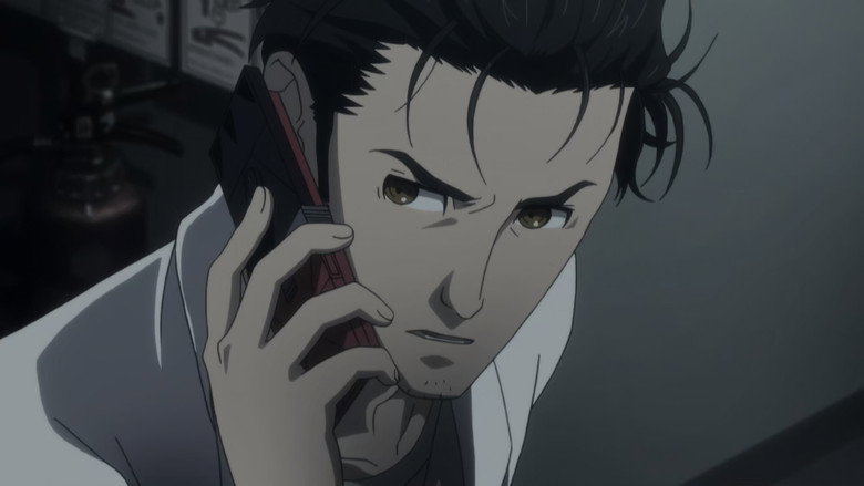 Still from Steins;Gate - Season 1 Episode 1