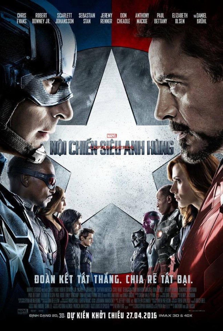 Captain America: Nội Chiến Si&ecirc;u Anh H&ugrave;ng (2016)