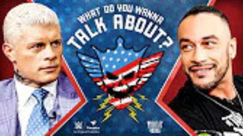 Still image for What Do You Wanna Talk About? With Cody Rhodes season 1 episode 2: Damien Priest Still image for What Do You Wanna Talk About? With Cody Rhodes season 1 episode 2: Damien Priest