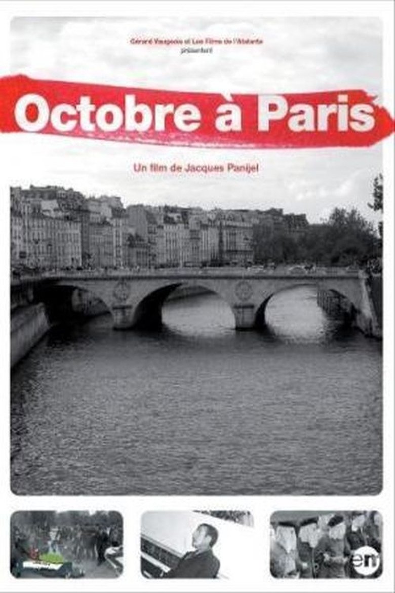 Octobre à Paris main poster
