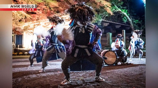 Still image for MATSURI: The Heartbeat of Japan season 1 episode 5: Kawanishi Dainenbutsu Kenbai: Hiraizumi Still image for MATSURI: The Heartbeat of Japan season 1 episode 5: Kawanishi Dainenbutsu Kenbai: Hiraizumi