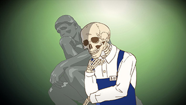 Still from Skull-face Bookseller Honda-san - Season 1 Episode 10