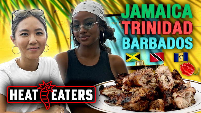 Still image for Heat Eaters season 1 episode 6: EPIC Caribbean Food Tour! SPICY Jerk Chicken, Oxtail, & CRAZY Scorpion Pepper Sauce! Still image for Heat Eaters season 1 episode 6: EPIC Caribbean Food Tour! SPICY Jerk Chicken, Oxtail, & CRAZY Scorpion Pepper Sauce!