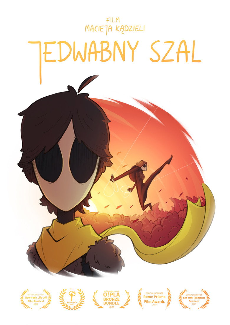 Jedwabny szal poster