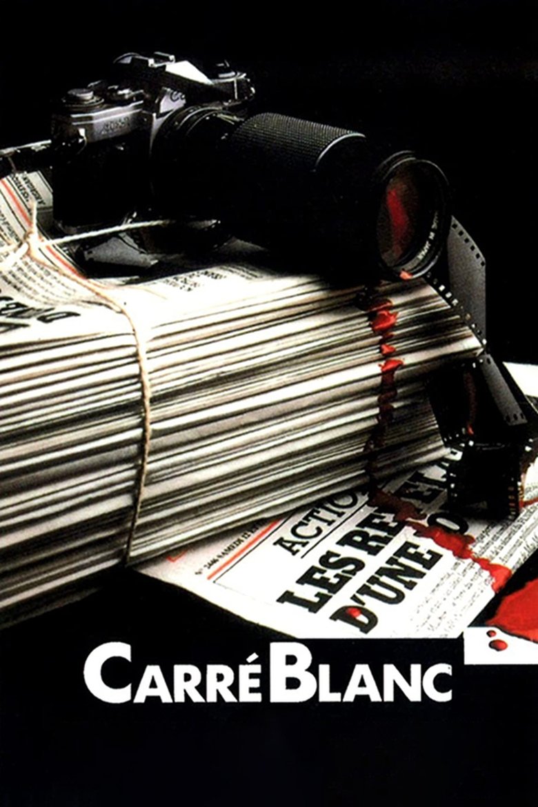 Carré blanc main poster