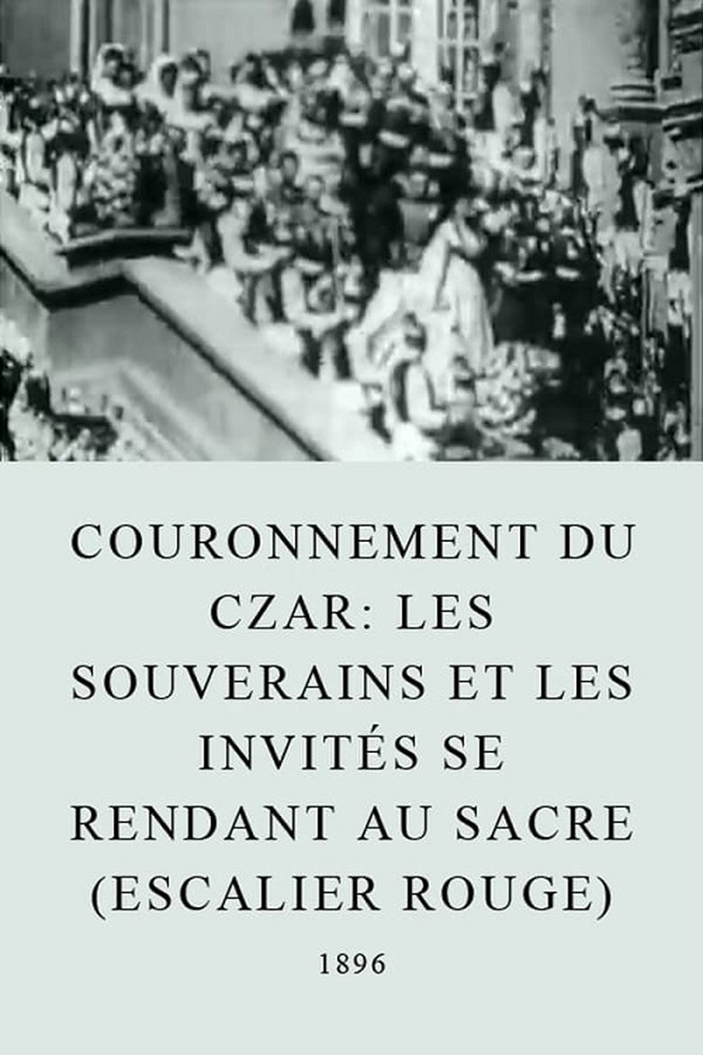 Les souverains et les invités se rendant au sacre (escalier rouge) main poster