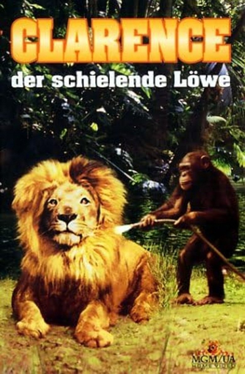 Clarence, der schielende Löwe poster