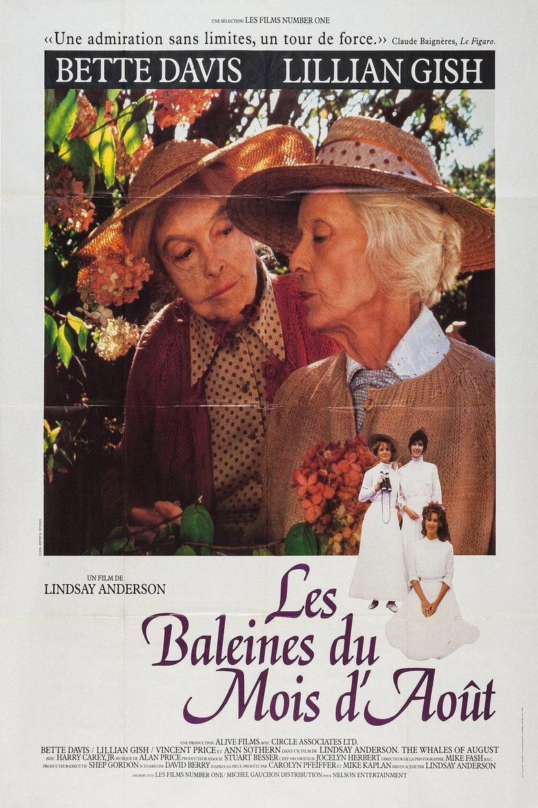 Affiche de LES BALEINES DU MOIS D'AOÛT