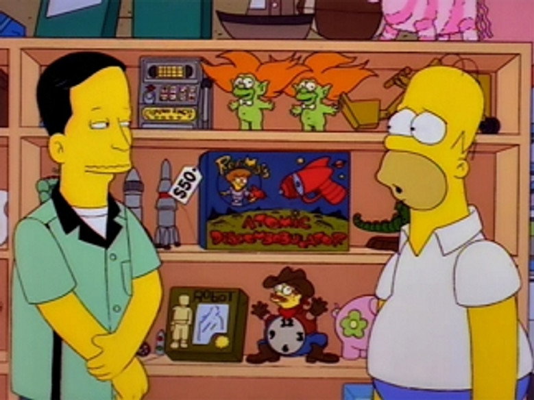The Simpsons S08E15 — Homer's Phobia episode still