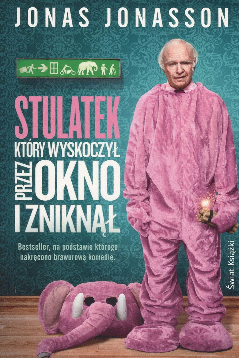 Plakat filmu Stulatek, który wyskoczył przez okno i zniknął
