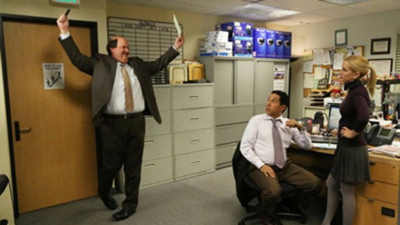 The Office S09E19 — Stairmageddon episode still
