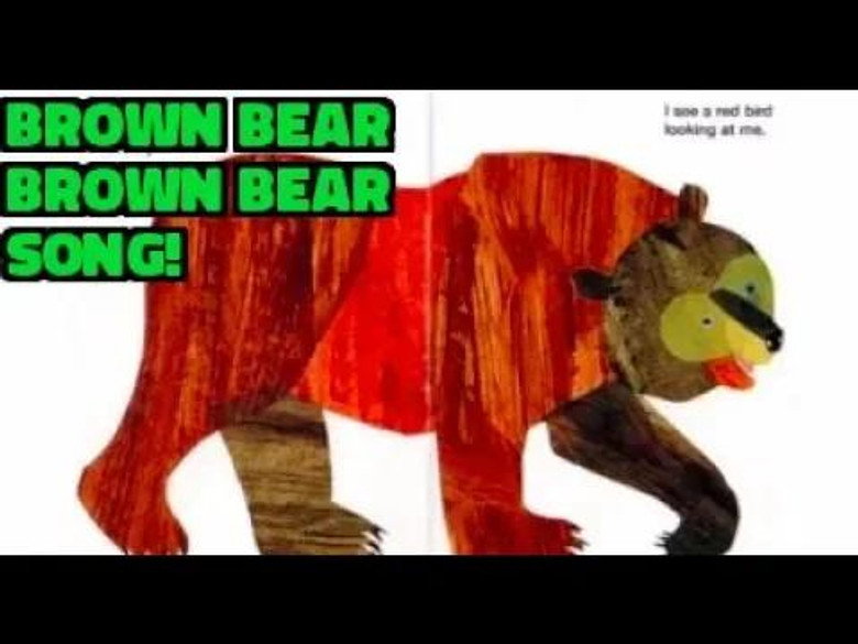 "Brown Bear, Brown Bear Song" with guitar & read aloud book