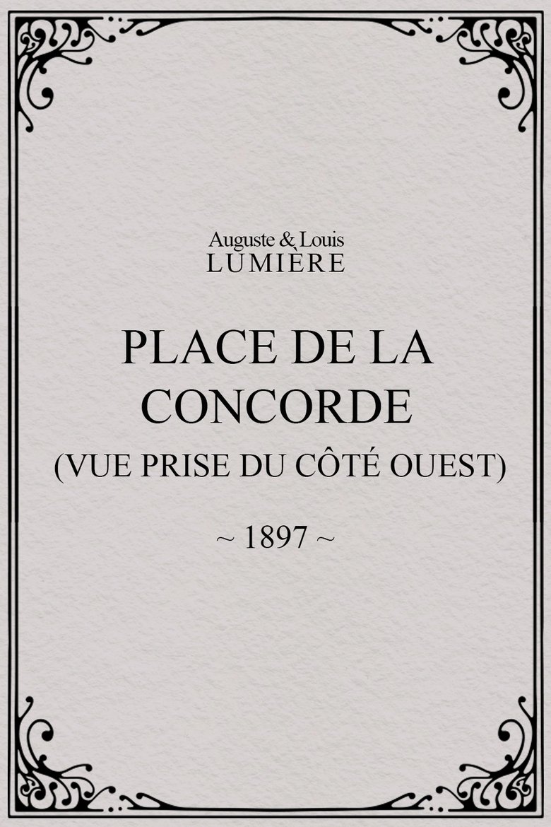 Place de la Concorde (vue prise du côté ouest)