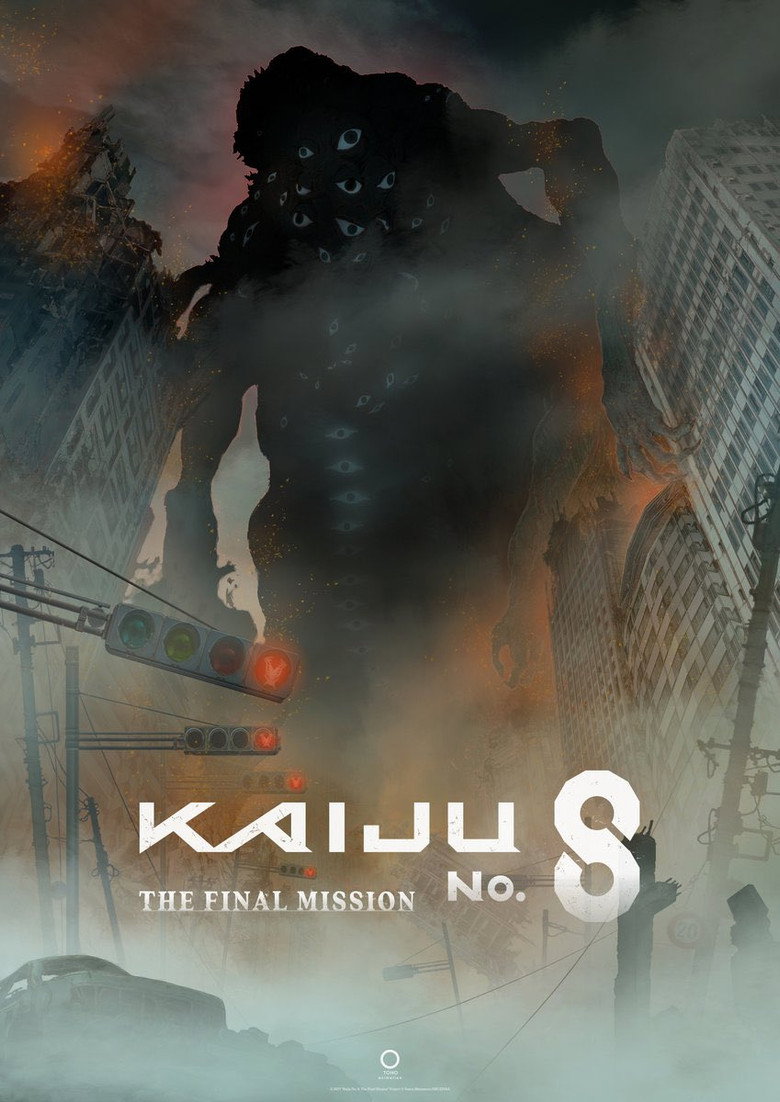 Pôster teaser de Kaiju No. 8 The Final Mission, filme final do anime