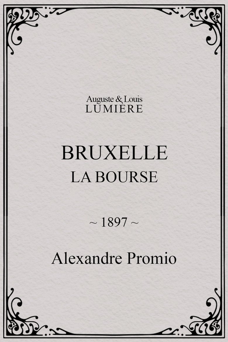 Bruxelles, la bourse main poster