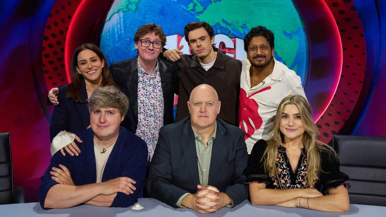 Rhys James, Ed Byrne, Janine Harouni, Harriet Kemsley, Glenn Moore and Ahir Shah görseli