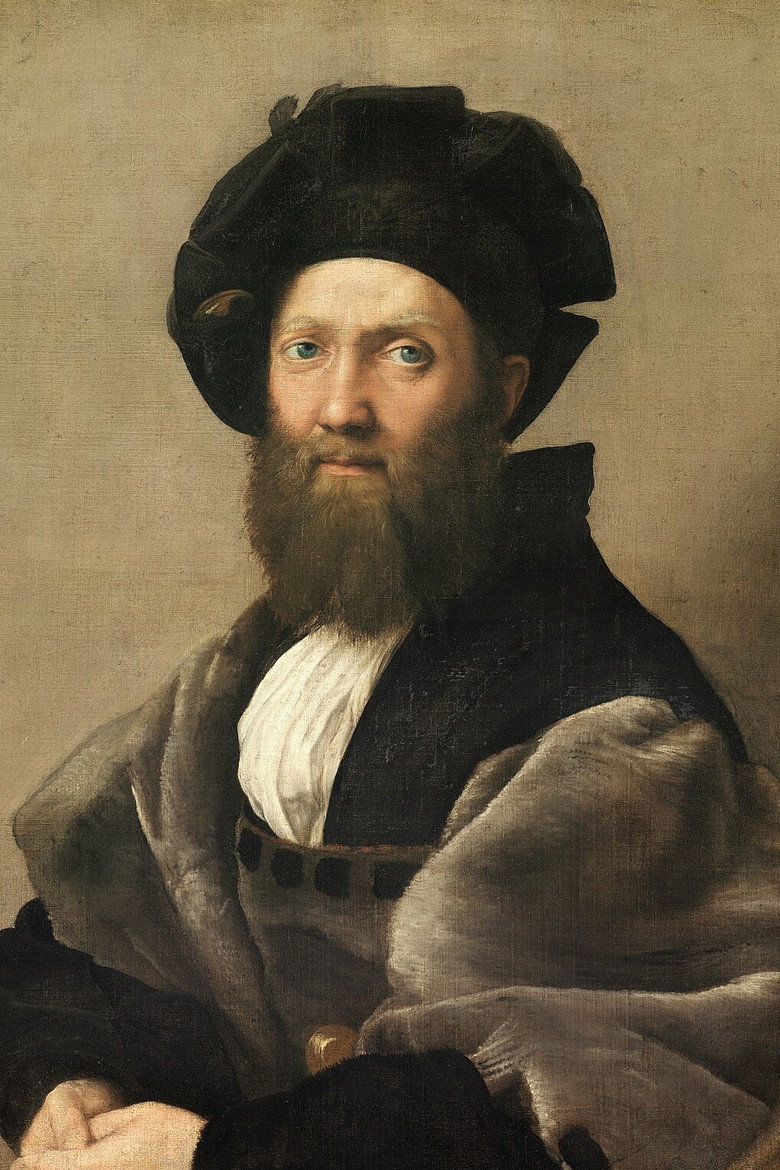 Imatge de Rafaello Sanzio dit Raphaël « Portrait de l’ami en homme de cour, Portrait de Baldassare Castiglione »