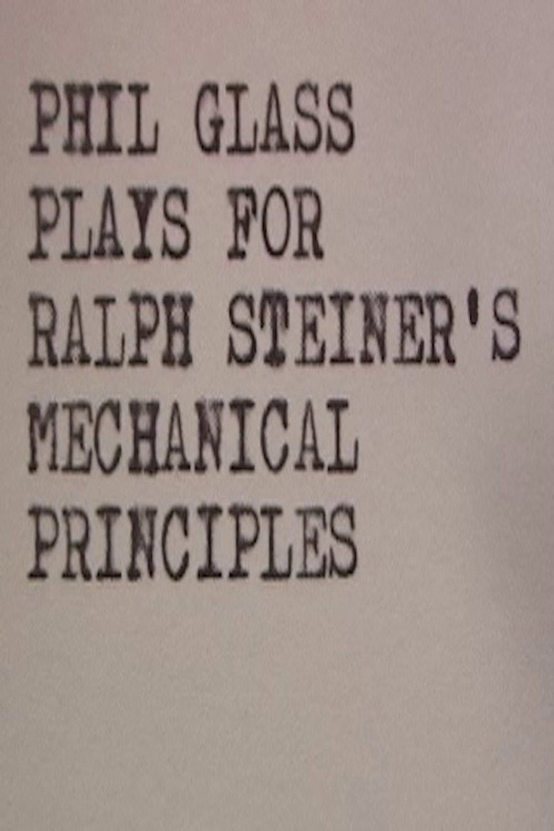 Phil Glass Plays for Ralph Steiner's Mechanical Principles