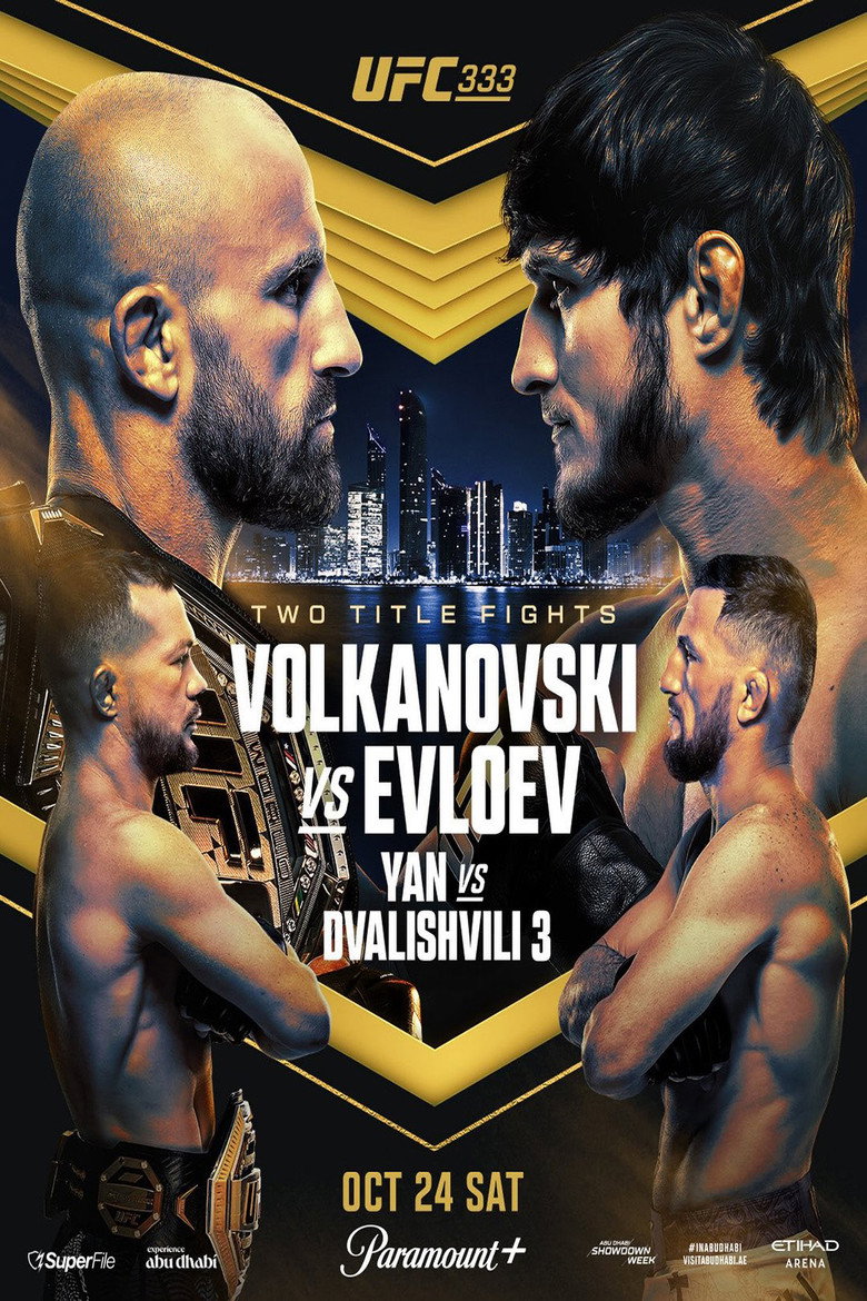 UFC 333: Volkanovski vs. Evloev poster