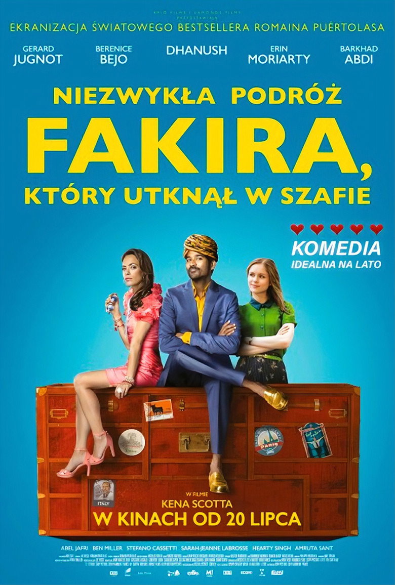 Plakat filmu Niezwykła podróż fakira, który utknął w szafie