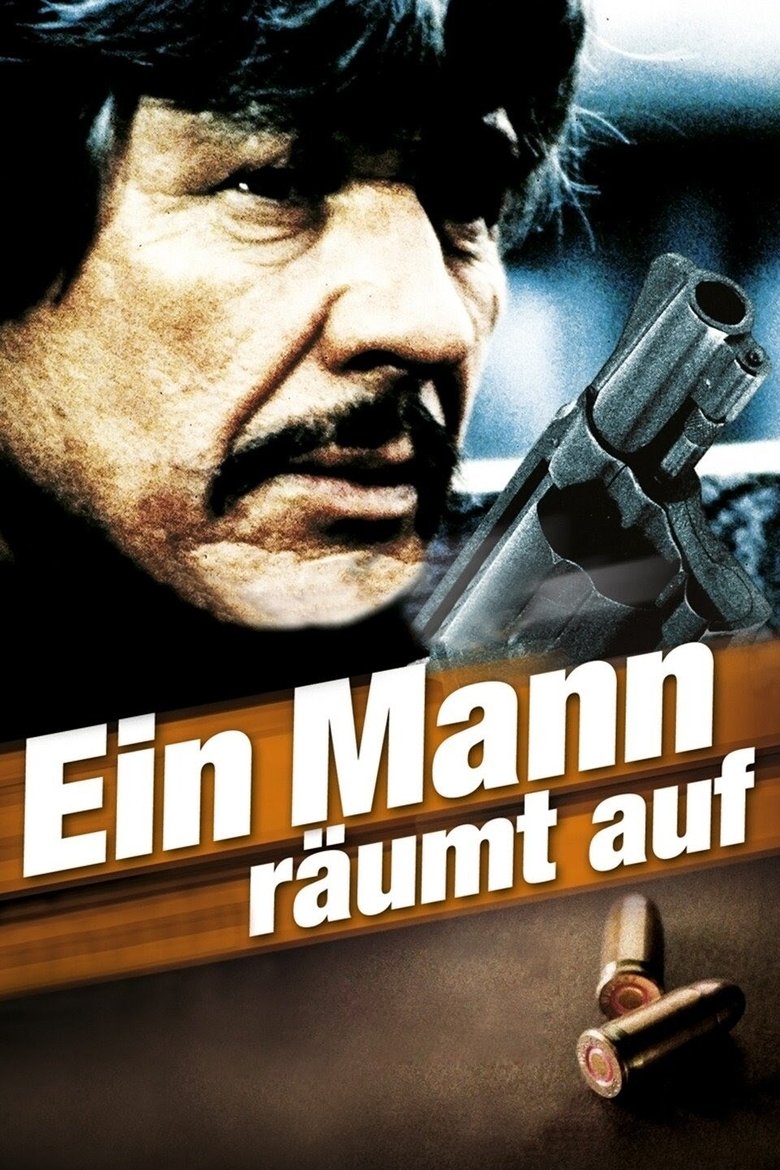 Ein Mann räumt auf poster