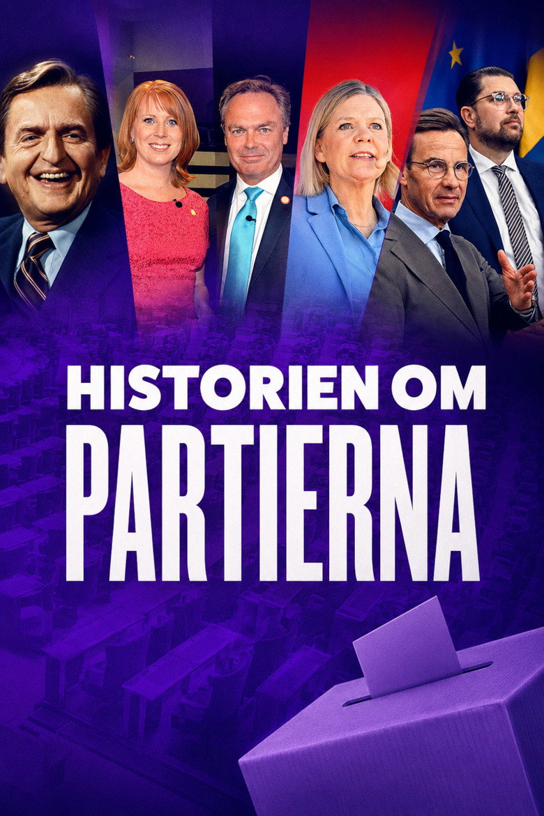 Official poster for Historien om partierna