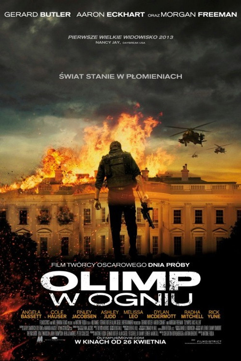 Plakat filmu Olimp w ogniu