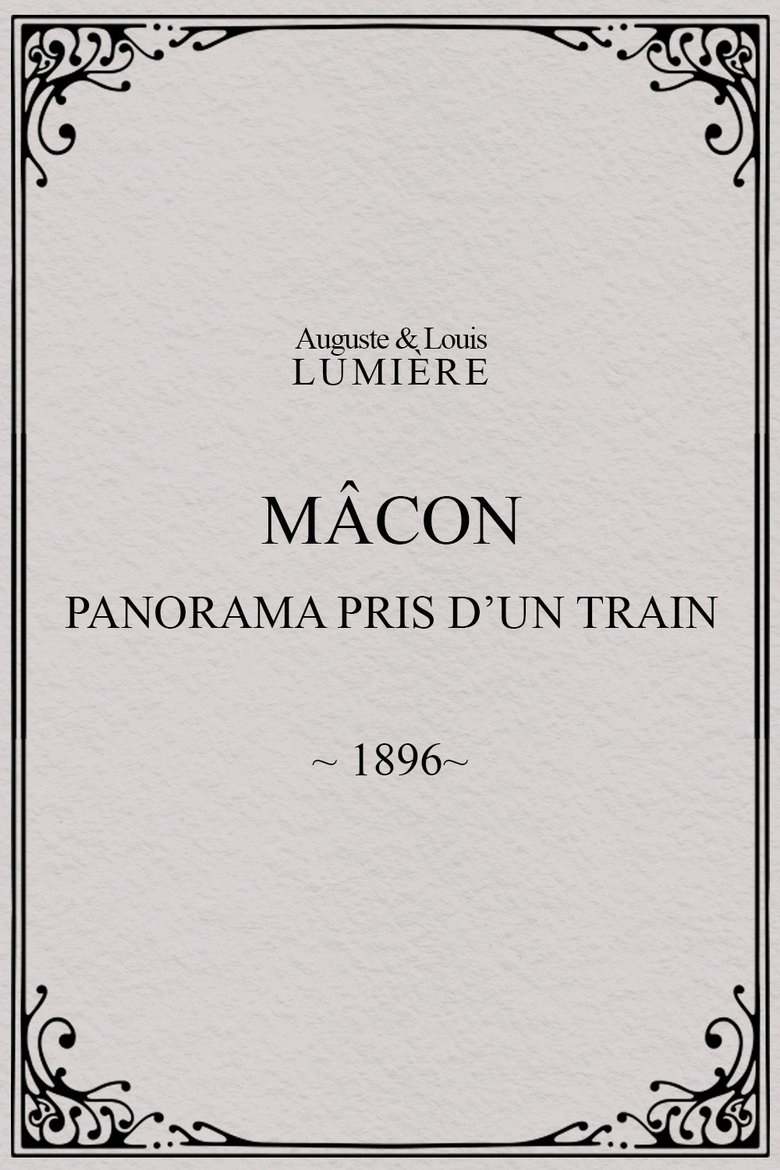 Mâcon : panorama pris d’un train main poster