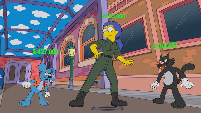 The Simpsons S35E05 — Treehouse of Horror XXXIV episode still