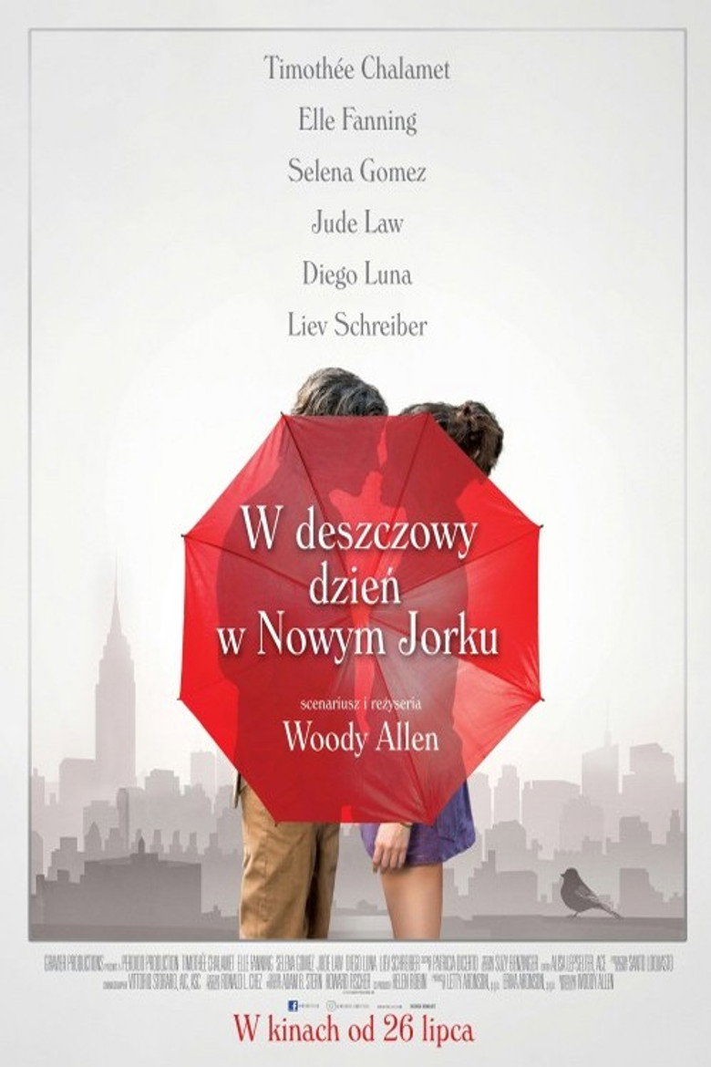 Plakat filmu W deszczowy dzień w Nowym Jorku