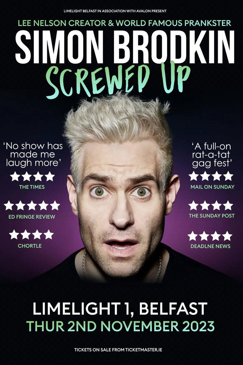 Simon Brodkin: Screwed Up poster