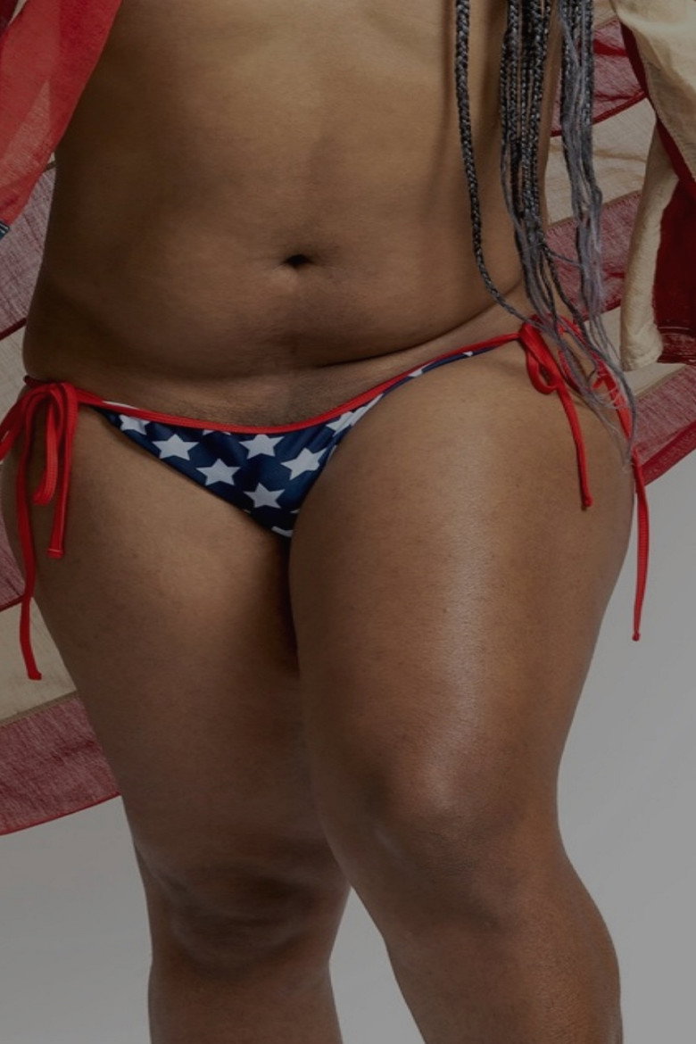 American Flag Bikini background
