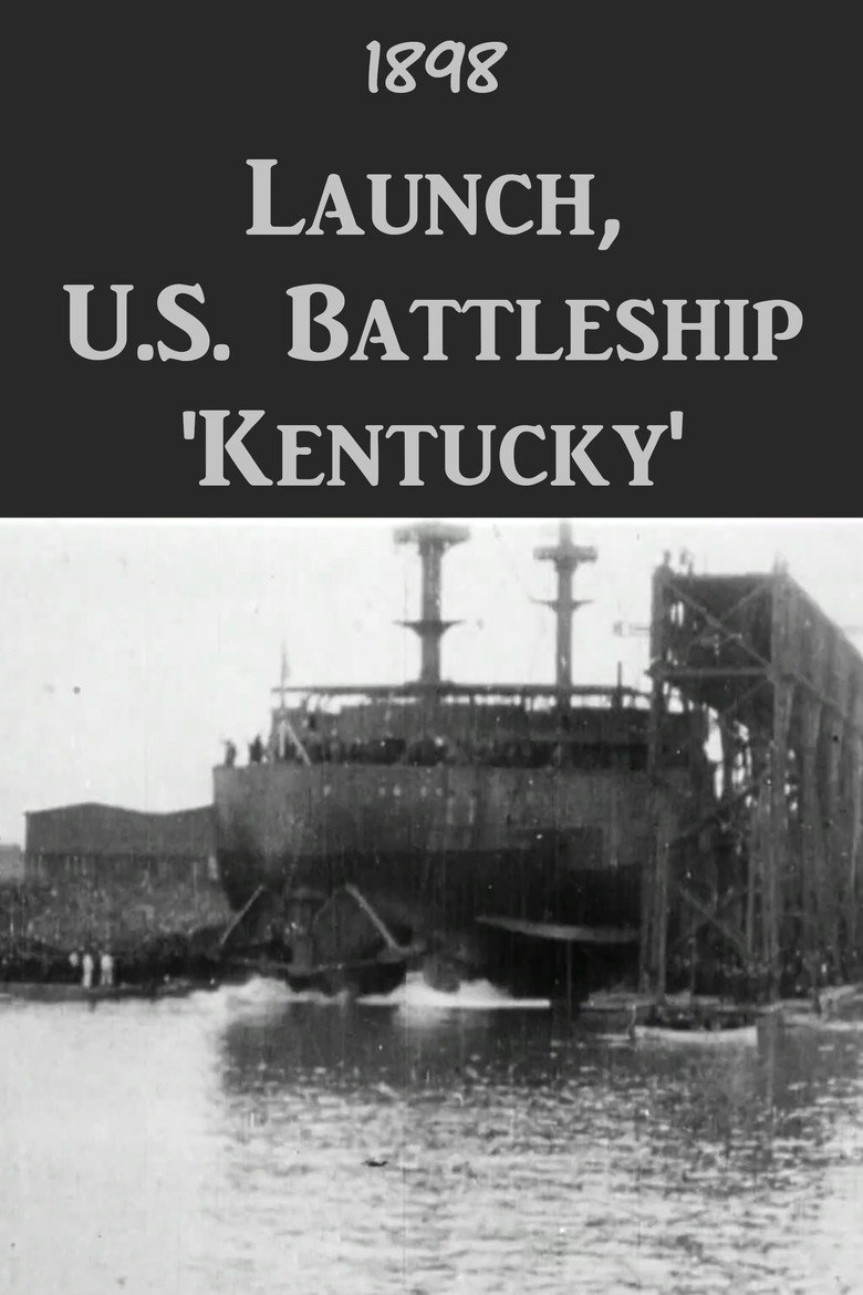 Launch, U.S. Battleship 'Kentucky' background