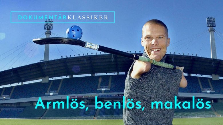 Armlös, benlös, makalös main backdrop