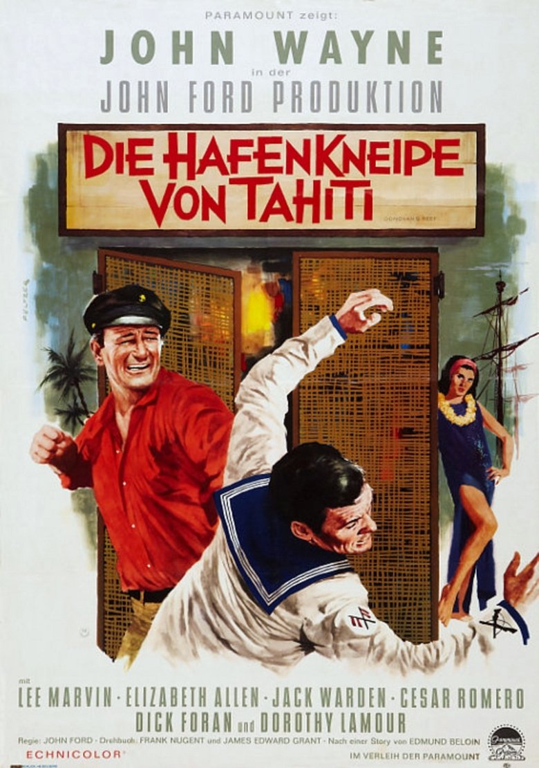 Die Hafenkneipe von Tahiti poster