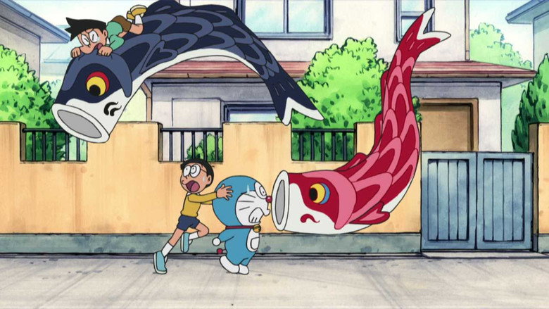 Frame from Doraemon, el gato cósmico