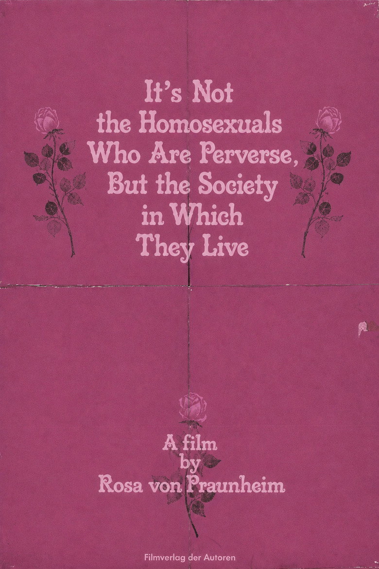 Affiche de CE N'EST PAS L'HOMOSEXUEL QUI EST PERVERS, MAIS LA SITUATION DANS LAQUELLE IL VIT