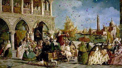 Still image for Smart Secrets of Great Paintings season 1 episode 22: Pulcinella and Acrobats, 1797, Tiepolo Still image for Smart Secrets of Great Paintings season 1 episode 22: Pulcinella and Acrobats, 1797, Tiepolo