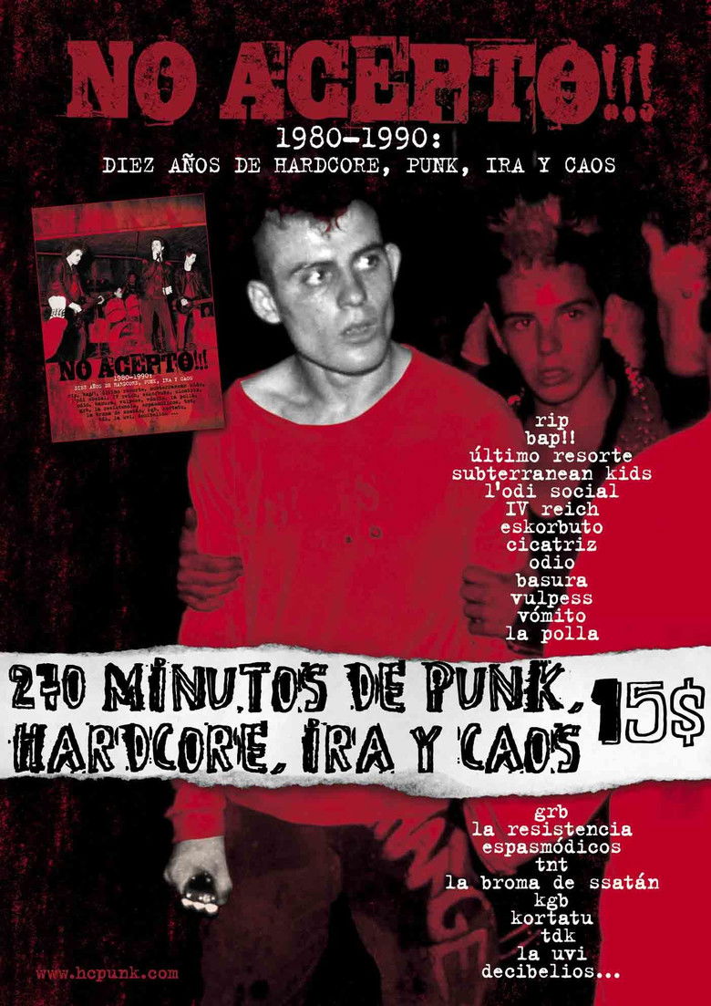 Imatge de No acepto!!! 1980-1990: diez años de hardcore, punk, ira y caos