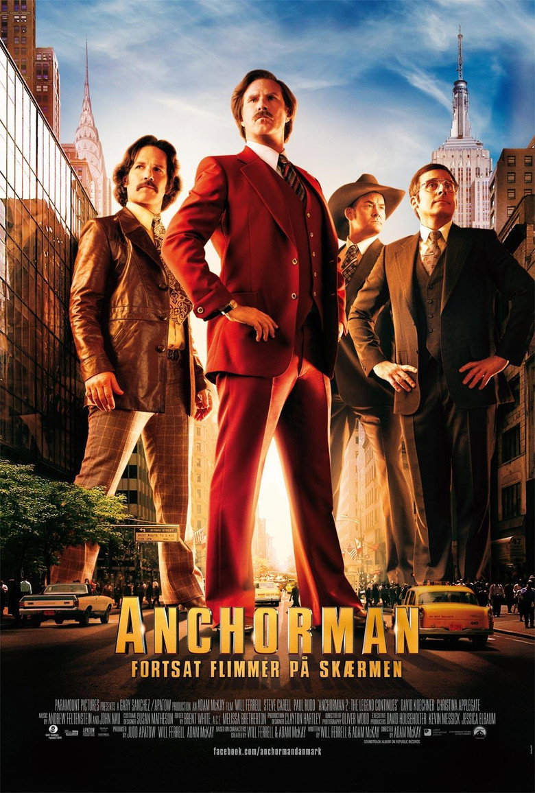 Anchorman 2: Fortsat flimmer p&aring; sk&aelig;rmen (2013)