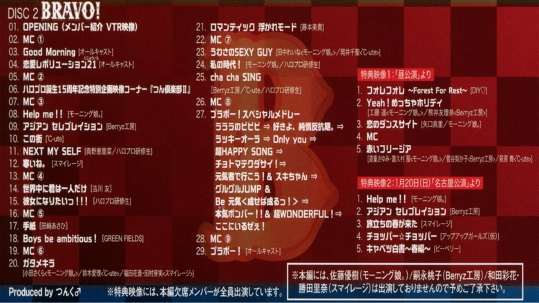 Hello! Project 2013 Winter Tanjou 15 Shuunen Kinen Live 2013 Fuyu ~BRAVO!~ main backdrop