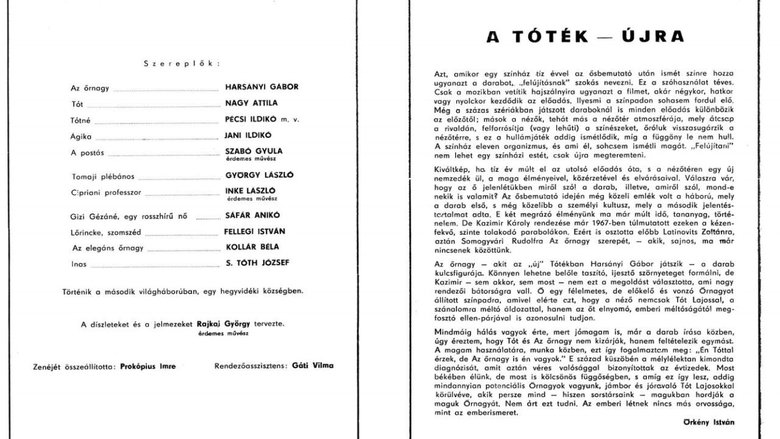 Örkény István: Tóték (1978)