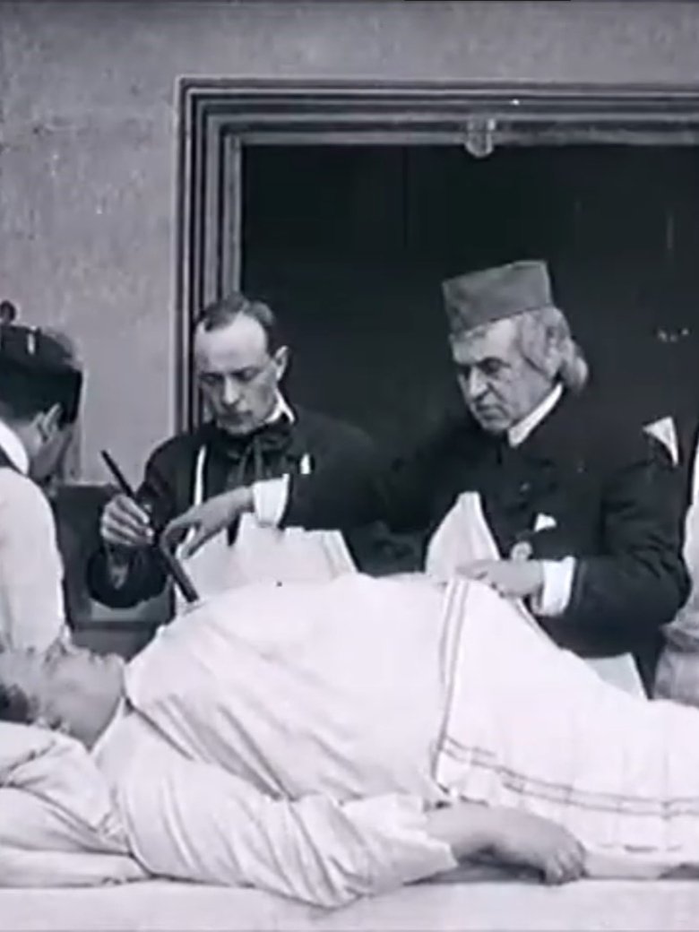 Opération chirurgicale main poster