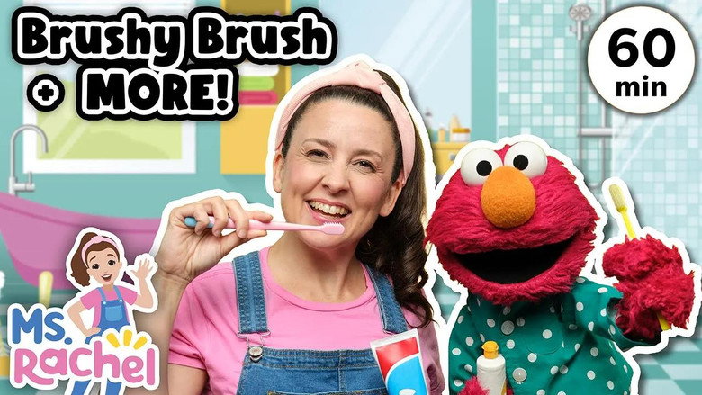 Brush Your Teeth Song with Ms Rachel and Elmo - Timer - Kids Songs and Nursery Rhymes