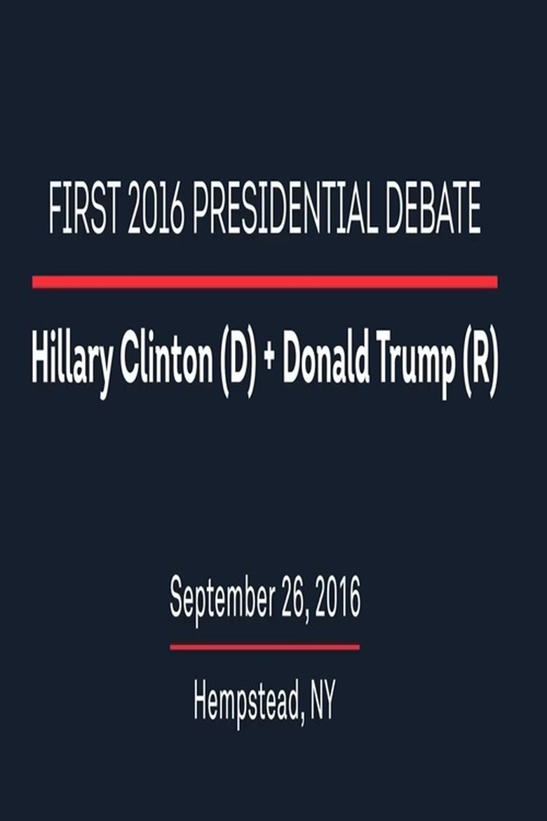 2016 First Presidential Debate poster