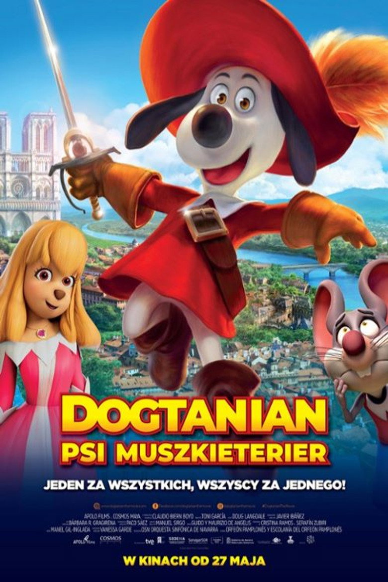 Plakat filmu Dogtanian. Psi muszkieterier