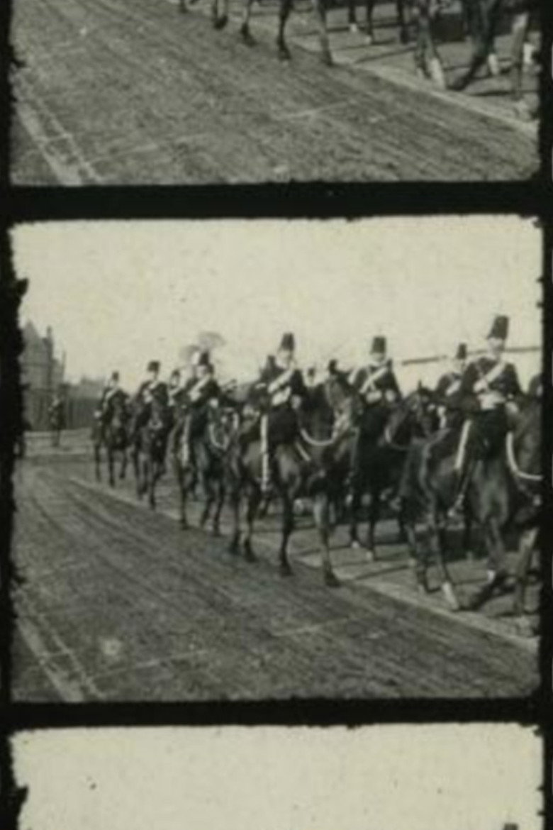 Imatge de The 13th Hussars on the march through Dublin streets